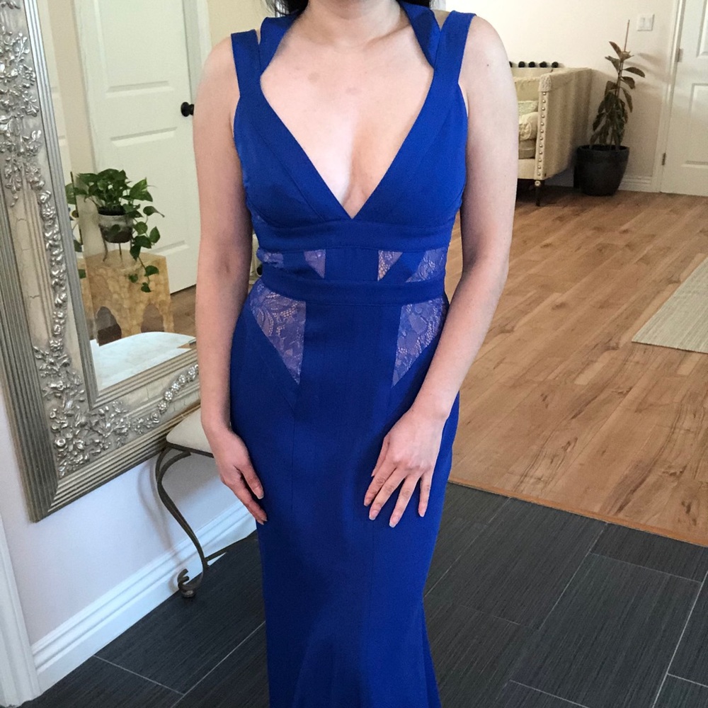 Brand NEW Blue Lace BCBGMaxAzria Gown